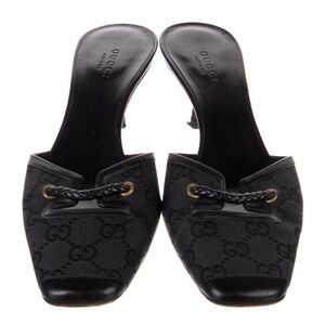 Gucci GG Canvas Mules